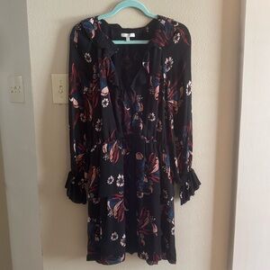 Joie Multicolor Fall Floral Dress